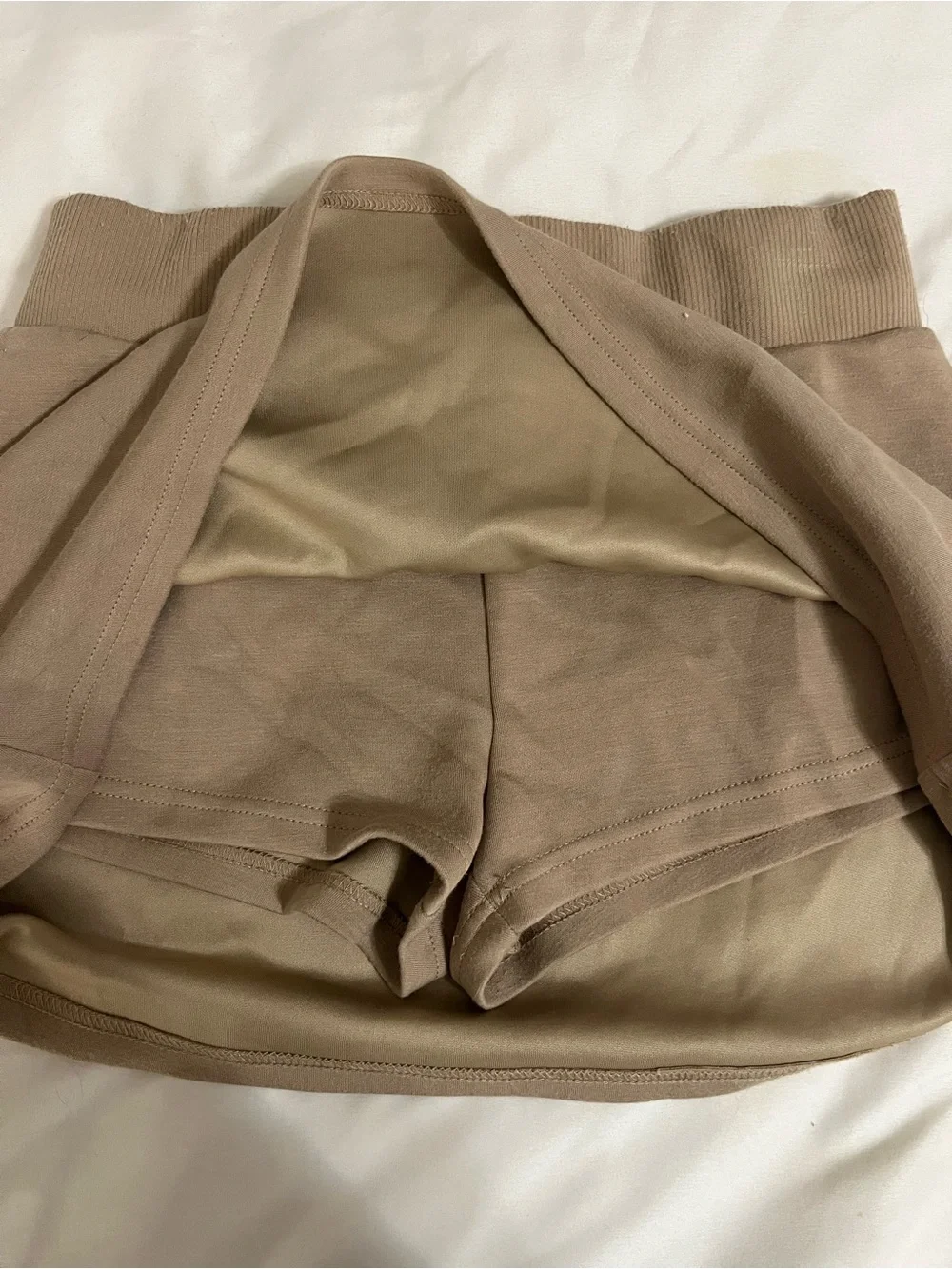 Love Tree Tan Sweat mini skirt